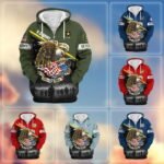 Premium US Veterans Zip Hoodie VT1610023