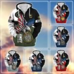 Premium US Veterans Zip Hoodie VT1610019