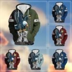 Premium US Veterans Zip Hoodie VT1610015