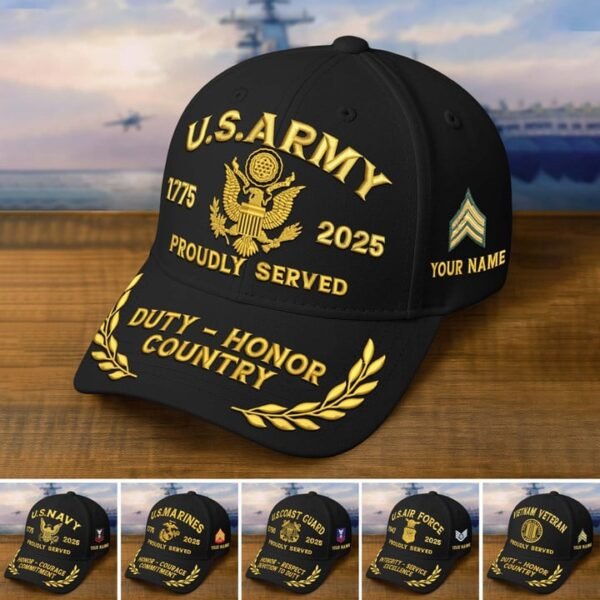 Premium Embroidered US Veterans Cap VT1910008