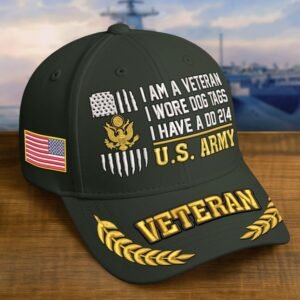 Premium Embroidered US Veterans Cap VT1910003 - Army