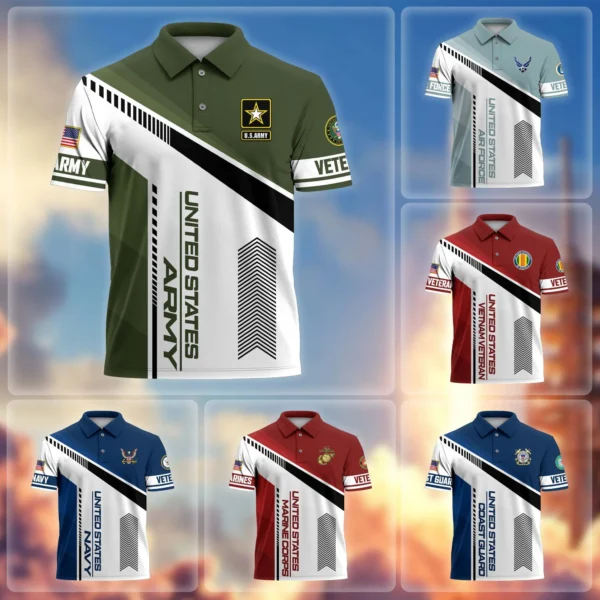 Premium US Veteran Polo Shirt VT020604