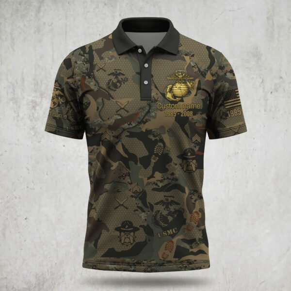 Premium USMC Veteran Polo Shirt VT020607